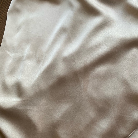 Show Me Your Mumu - Samantha Ruffle Wrap Dress - Champagne Luxe Satin Medium - Picture 8 of 8